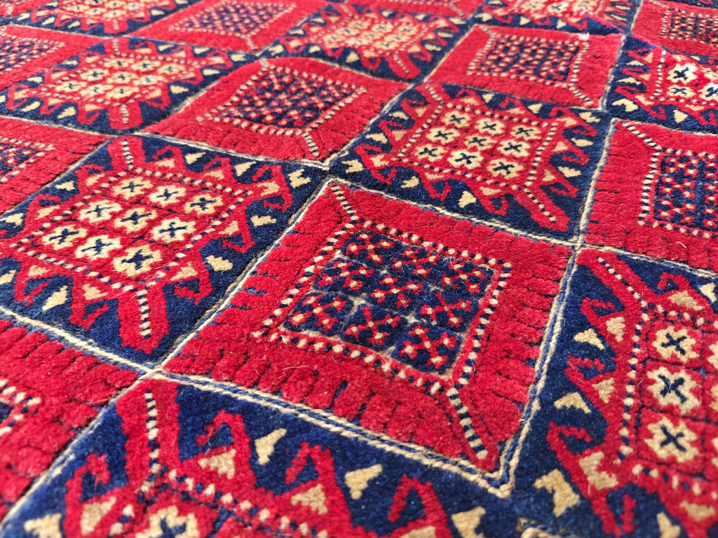 5.1x5.11 Collectible Rug Vintage Mashwari Afghan Handmade Rug, Rugs For Living Room, Bedroom Rug, Vintage Style Rug, Medium Size Rug