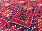 5.1x5.11 Collectible Rug Vintage Mashwari Afghan Handmade Rug, Rugs For Living Room, Bedroom Rug, Vintage Style Rug, Medium Size Rug