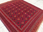 5.1x5.11 Collectible Rug Vintage Mashwari Afghan Handmade Rug, Rugs For Living Room, Bedroom Rug, Vintage Style Rug, Medium Size Rug
