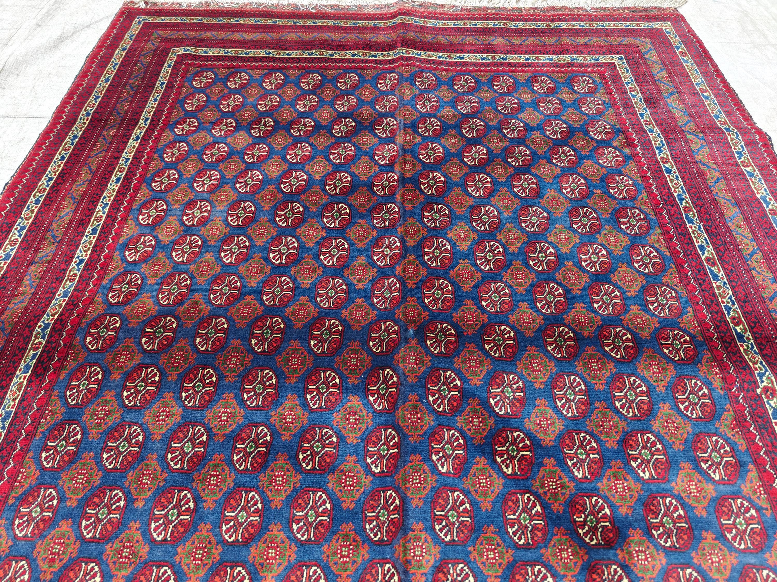 5x7 Mawrai Gul Afghan Handmade Rug,Vintage Style Home Decor, Rug For Living Room, Bedroom Rug, Office Rug 6.11x4.10 Ft, Medium Size Rug