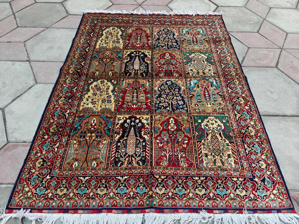 5x7 Handmade Maranus Rug - Authentic Afghan Tribal Carpet, Unique Wool Rug for Living Room & Bedroom Decor 6.6x4.9 ft, Oriental Pattern