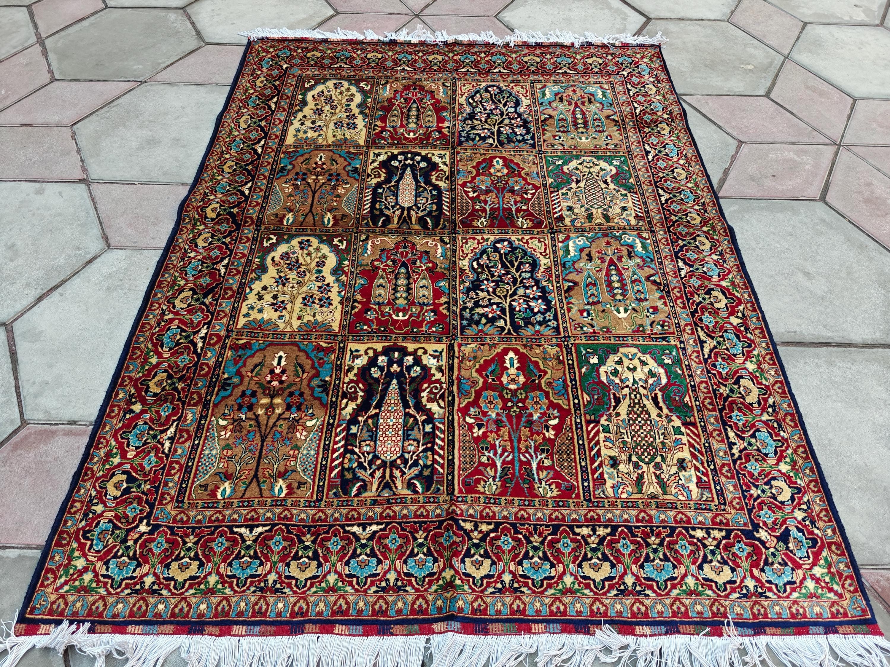 5x7 Handmade Maranus Rug - Authentic Afghan Tribal Carpet, Unique Wool Rug for Living Room & Bedroom Decor 6.6x4.9 ft, Oriental Pattern