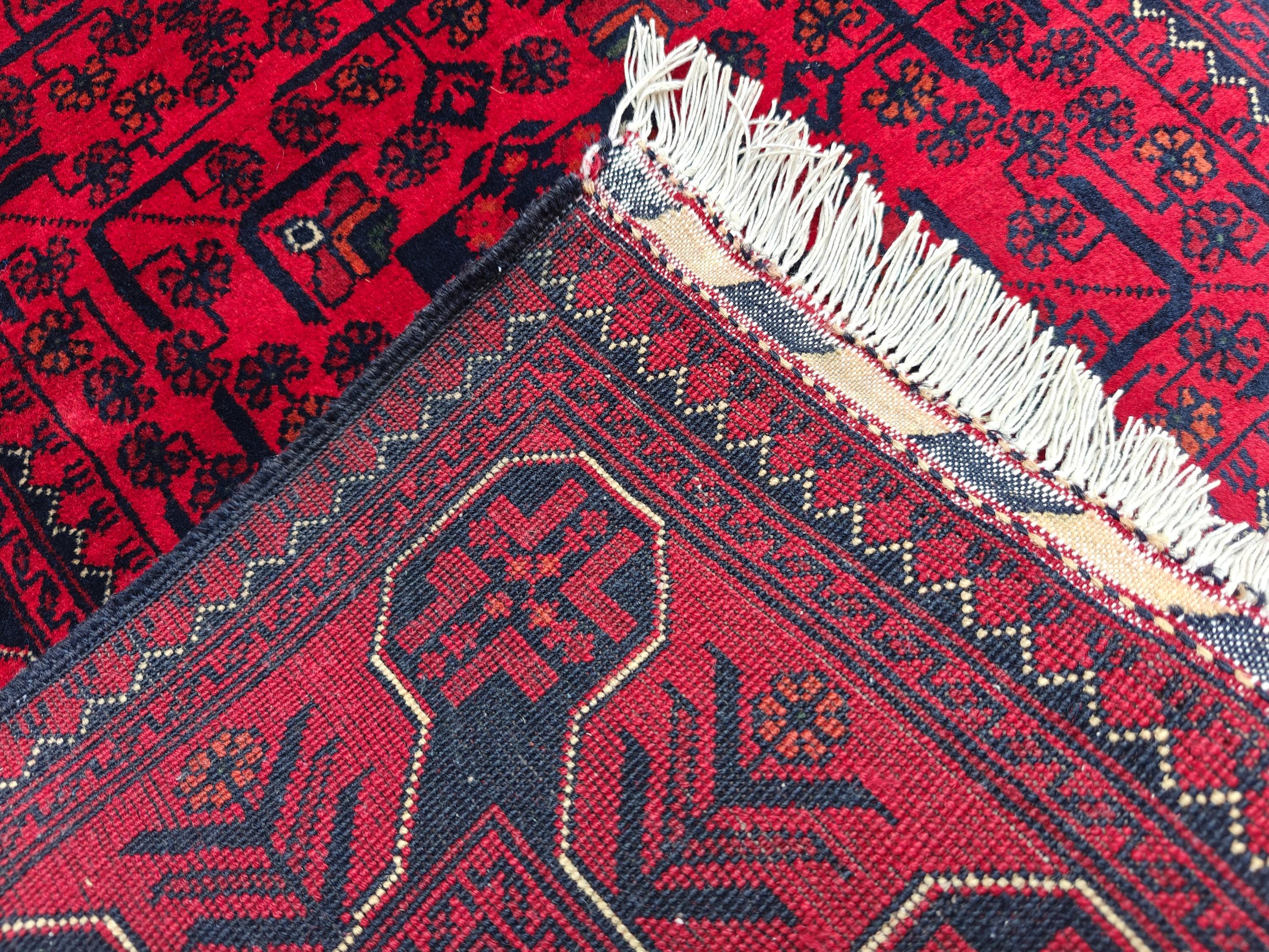 2x6 Entryway Runner, Bukhara Afghan Handmade Runner Rug, Hallway Runner, Short Runner for Hallway's, Stairs Rug, Corridor Runner 6.5x2 ft