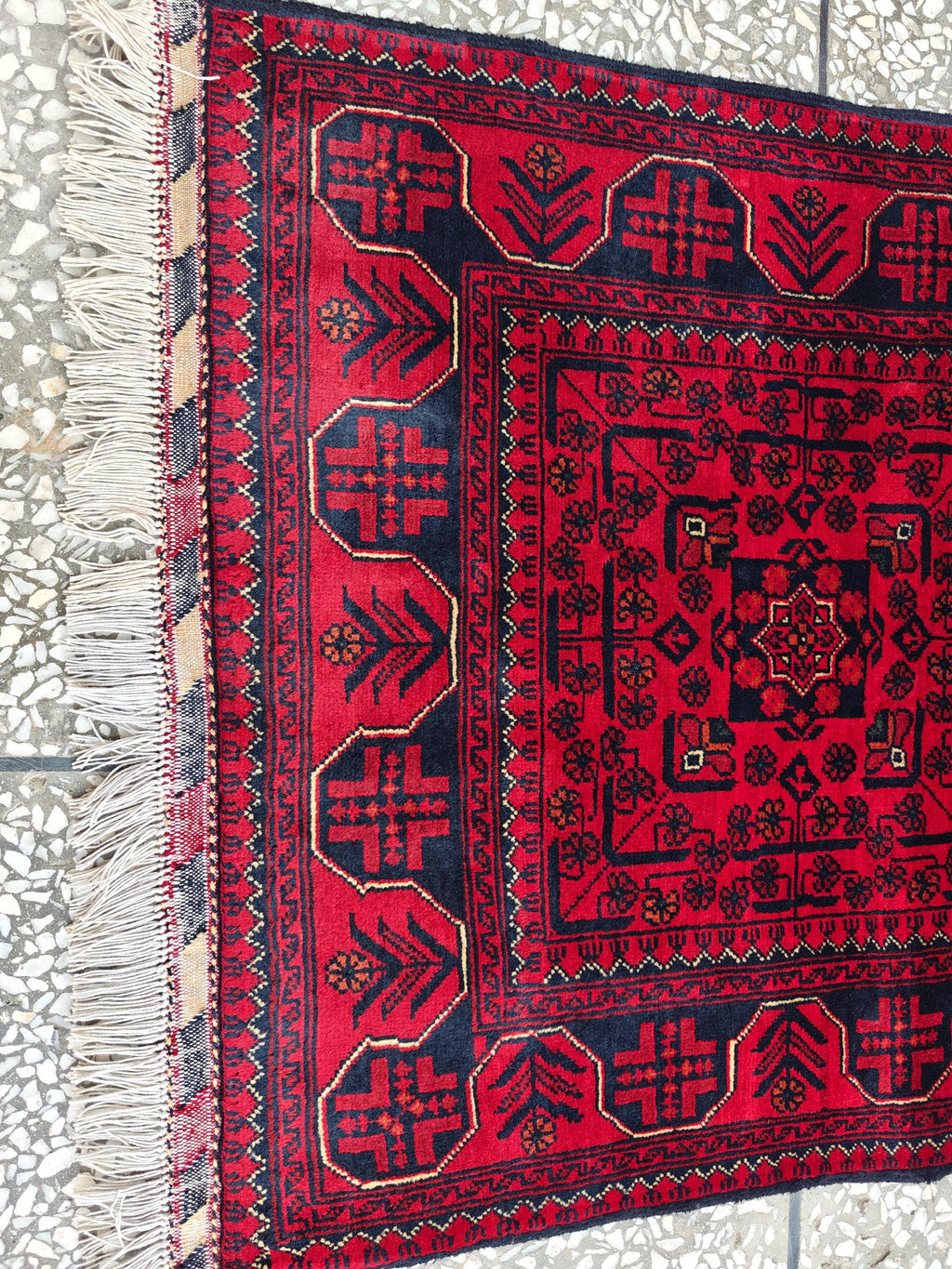 2x6 Entryway Runner, Bukhara Afghan Handmade Runner Rug, Hallway Runner, Short Runner for Hallway's, Stairs Rug, Corridor Runner 6.5x2 ft