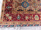 7x10 Elegant Colorful Kashi Afghan Handmade Rug, Rugs For Living Room, Bedroom Rug, Office Rug, Large area Rug 10.3 x 6.8 ft