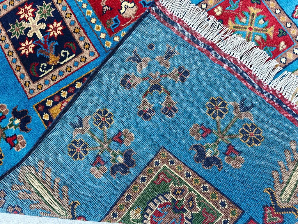 3x7 Afghan Handmade Runner 6.7 x 3.1 ft, Hallway Runner, Entryway Runner, Short Narrow Rug, Rugs For Living Room