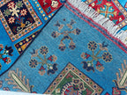 3x7 Afghan Handmade Runner 6.7 x 3.1 ft, Hallway Runner, Entryway Runner, Short Narrow Rug, Rugs For Living Room