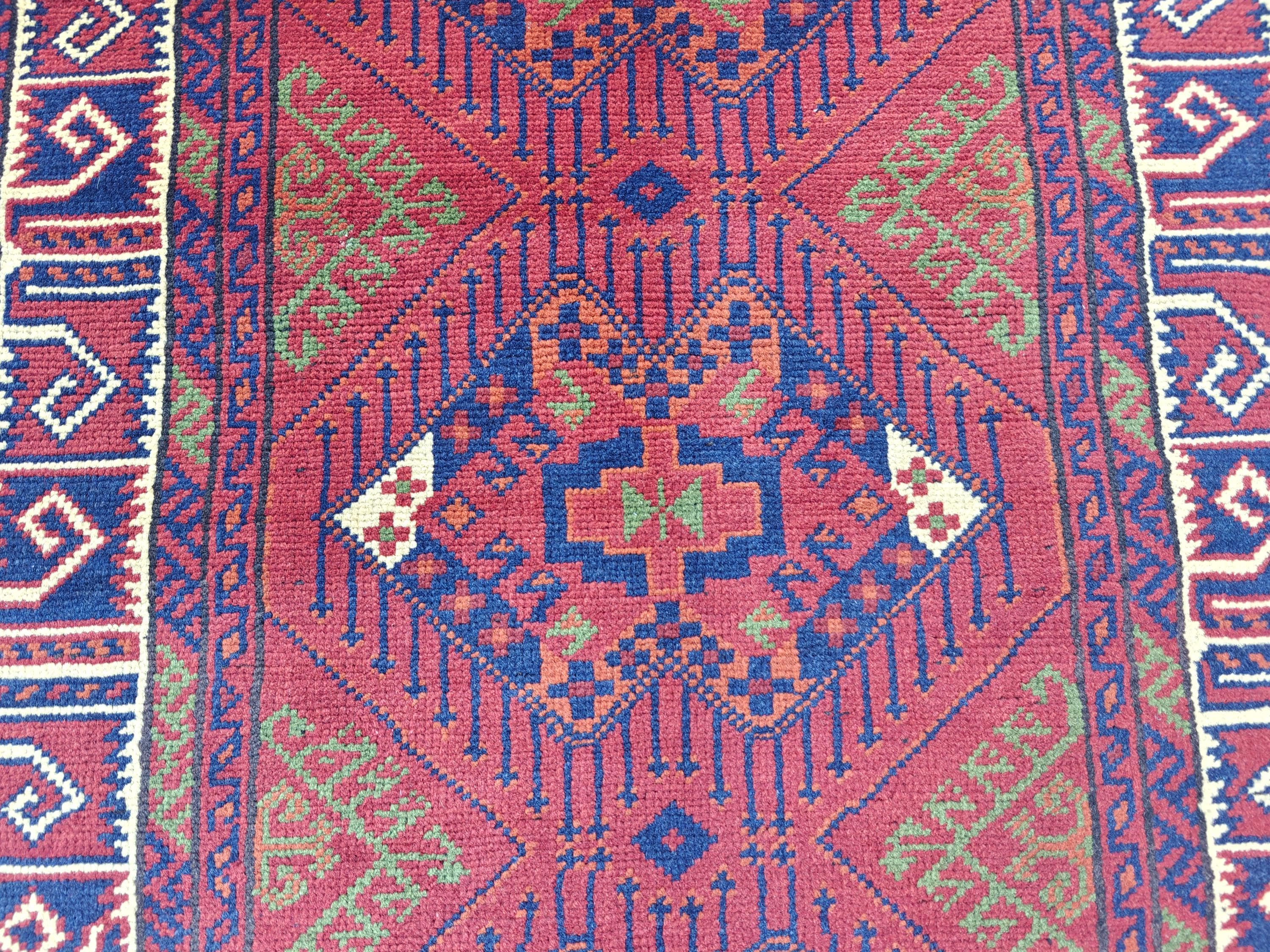 Afghan Rug 10ft Runner Rug, Vintage Khal Mohammadi Handmade Wool Rug, Oriental Turkmen Tribal Rug, 2.7x9.7 ft Kitchen Runner, Hallway Runner