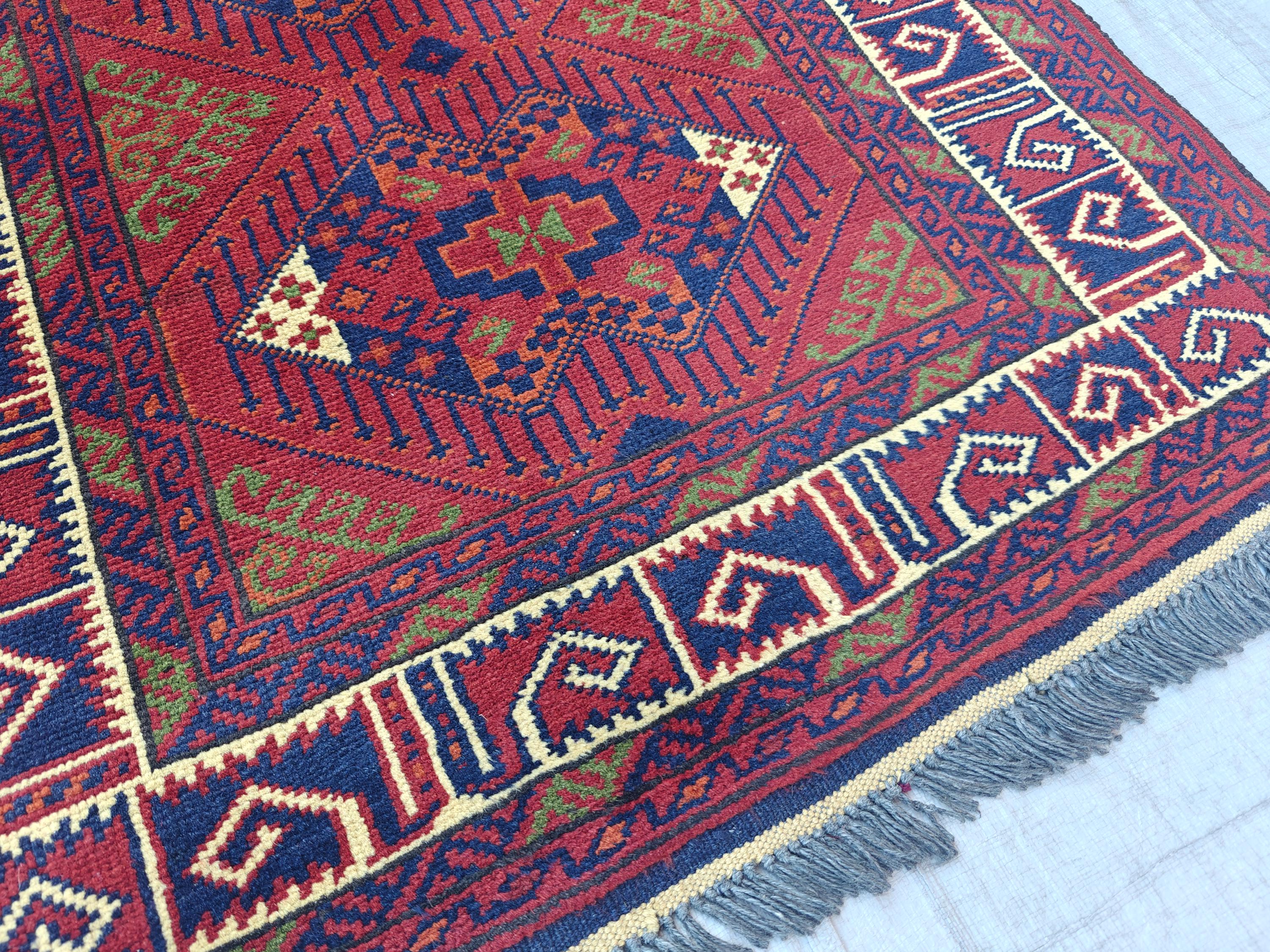 Afghan Rug 10ft Runner Rug, Vintage Khal Mohammadi Handmade Wool Rug, Oriental Turkmen Tribal Rug, 2.7x9.7 ft Kitchen Runner, Hallway Runner