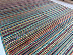 Gabbeh Rug 8x18, Handmade Afghan Rug, Rugs For Living Room, Farmhouse Rug, Bedroom Rug, Boho Home Decor 18.3 x 8.6 Ft