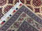 7x5 Authentic Ahal Gul Rug Handwoven Carpet with Rich Colors and Traditional Design, Kitchen Rug, Farmhouse Rug, Bedroom Rug 6.5x4.9 ft