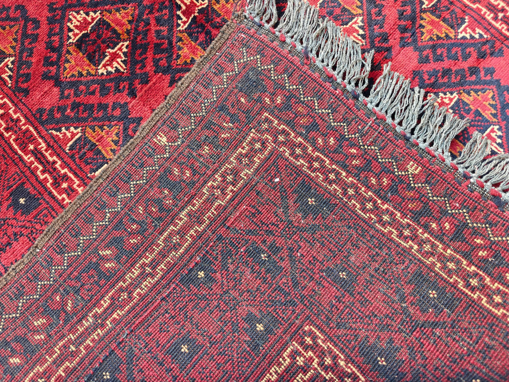 Collectible Rug 5x3, Vintage Chinar Gul Handwoven Rug, Rugs for Living Room, Bedroom Rug, Farmhouse Rug, Small Accent Rug, 4.10x3.5 Ft