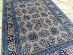 5x7 Handcrafted Saruki Rug Traditional Turkmen Carpet Stunning Design and Quality, Farmhouse Rug, Kitchen Rug, Boho Home Decor 6.7x5.1 ft
