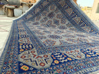 5x7 Handcrafted Saruki Rug Traditional Turkmen Carpet Stunning Design and Quality, Farmhouse Rug, Kitchen Rug, Boho Home Decor 6.7x5.1 ft