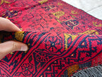 3x5 Vintage Khal Mohammadi Afghan Handmade Rug, Collectible Item, Rugs for Living Room, Bedroom Rug, Farmhouse Rug, 4.11x3.4 ft