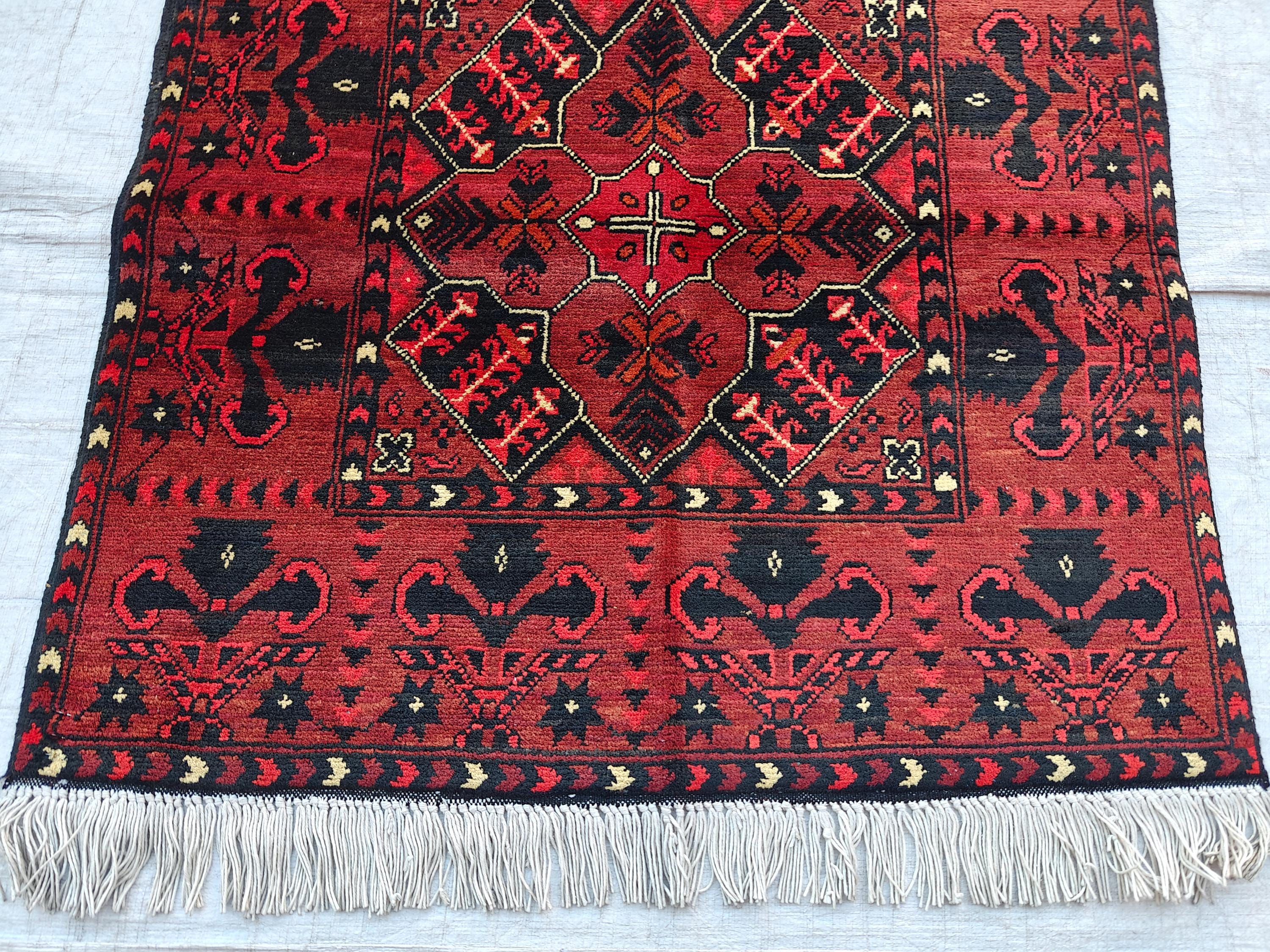 2.7x4.1 Vintage Khal Mohammadi Afghan Handwoven Rug, Collectible Item, Rugs for living Room, Bedroom Rug, Wall Hanging Rug, Entryway Rug
