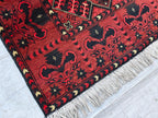 2.7x4.1 Vintage Khal Mohammadi Afghan Handwoven Rug, Collectible Item, Rugs for living Room, Bedroom Rug, Wall Hanging Rug, Entryway Rug