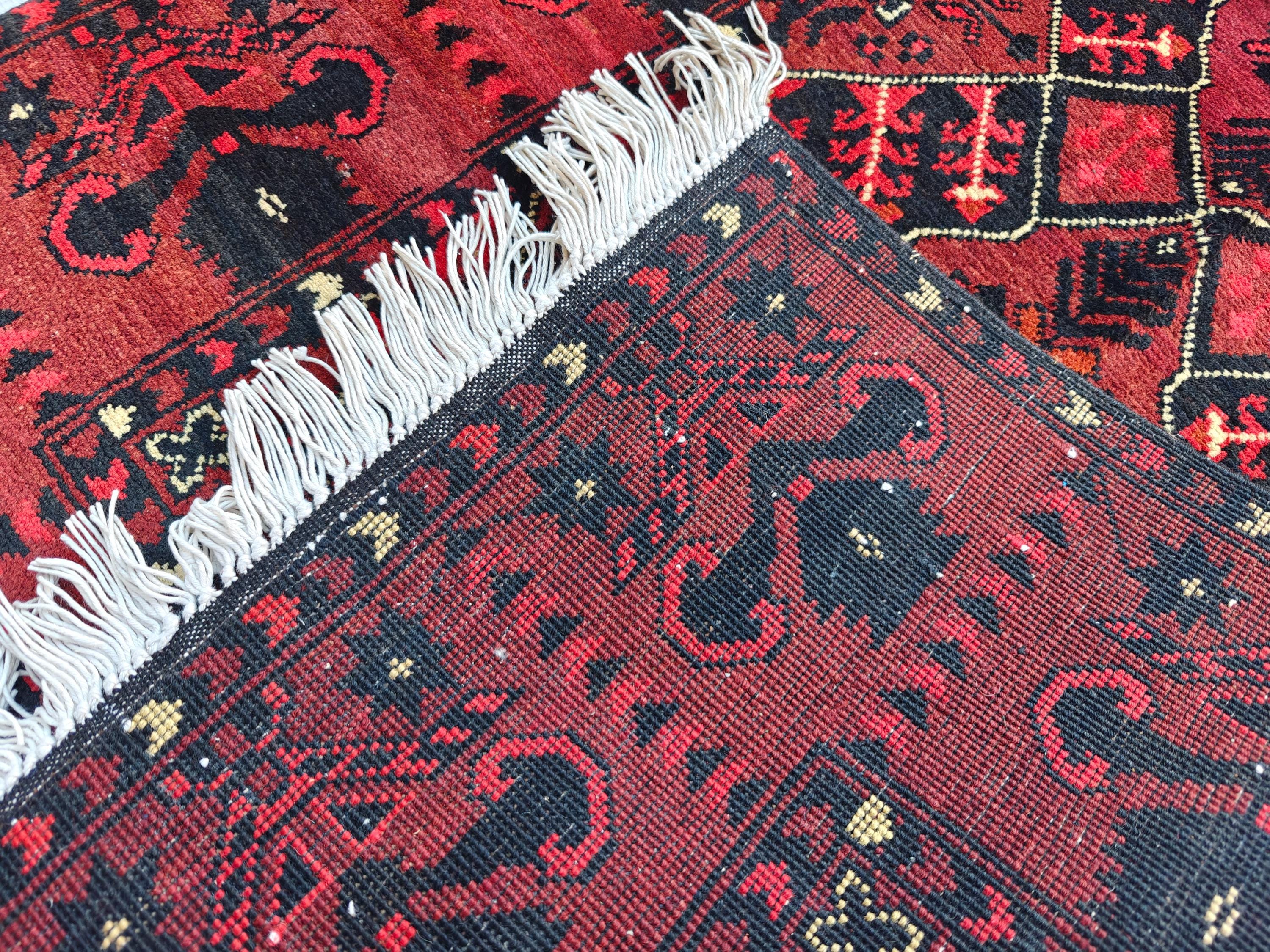 2.7x4.1 Vintage Khal Mohammadi Afghan Handwoven Rug, Collectible Item, Rugs for living Room, Bedroom Rug, Wall Hanging Rug, Entryway Rug