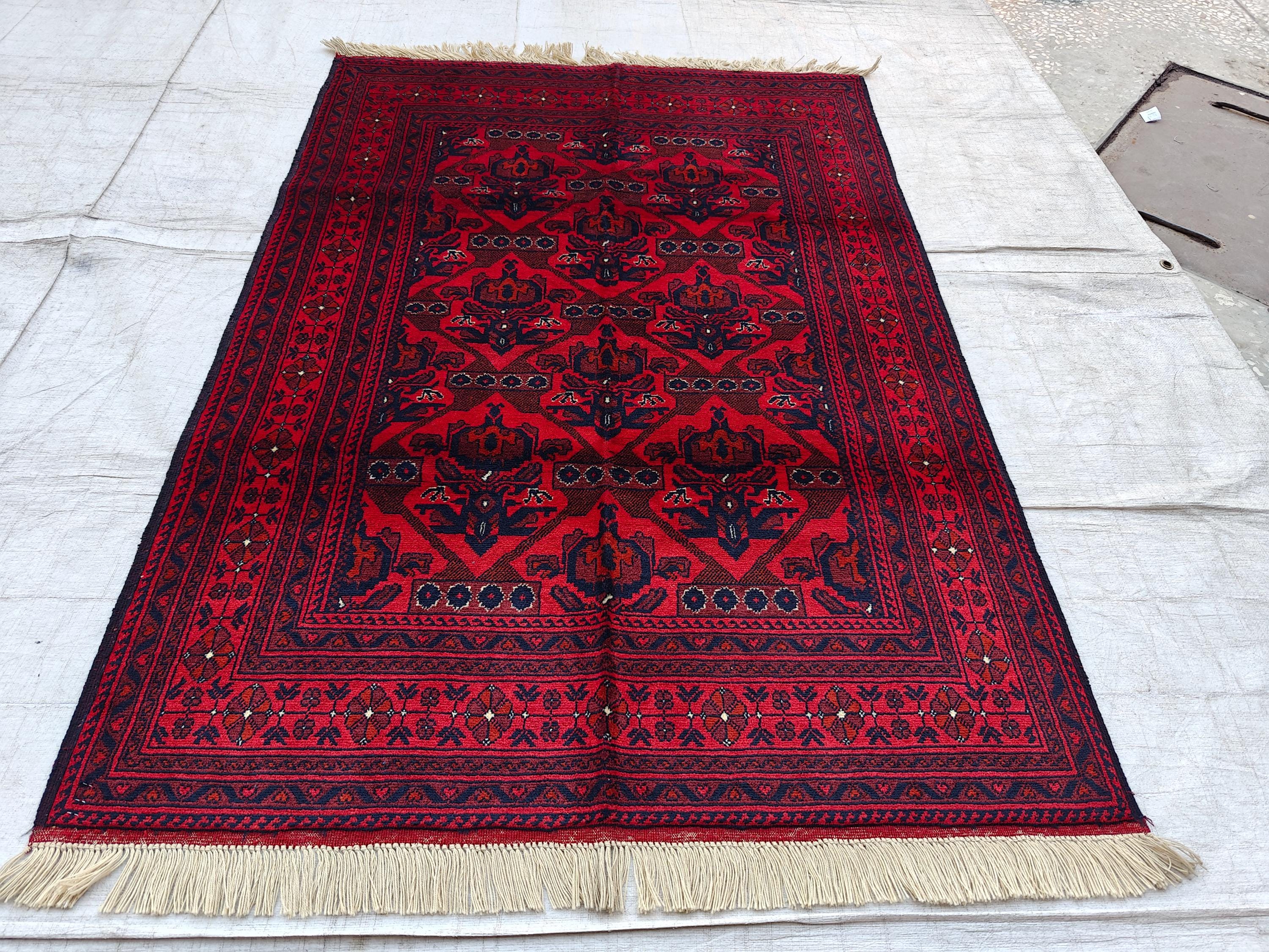 5x3 Vintage Beljik Afghan Handmade Rug, Rugs for Living Room, Bedroom Rug, Entryway Rug, Home Decor Rug, Farmhouse Rug, 4.10x3.5 ft