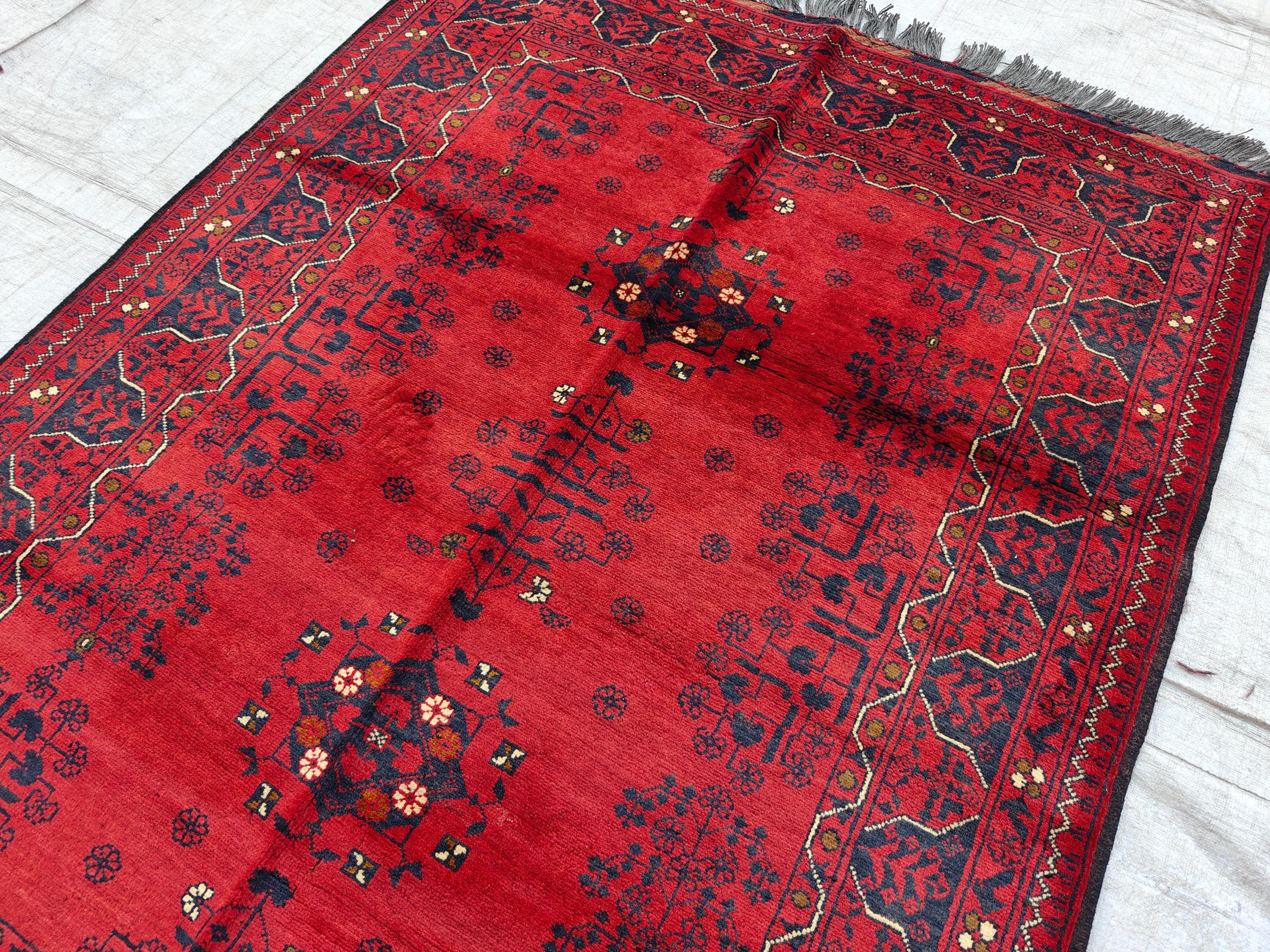 1970s, 3x5 Collectible Item Vintage Khal Mohammadi Rug, Bedroom Rug, Hallway Rug, Accent Rug, Entryway Rug, Rugs for Living Room 4.10x3.7 ft