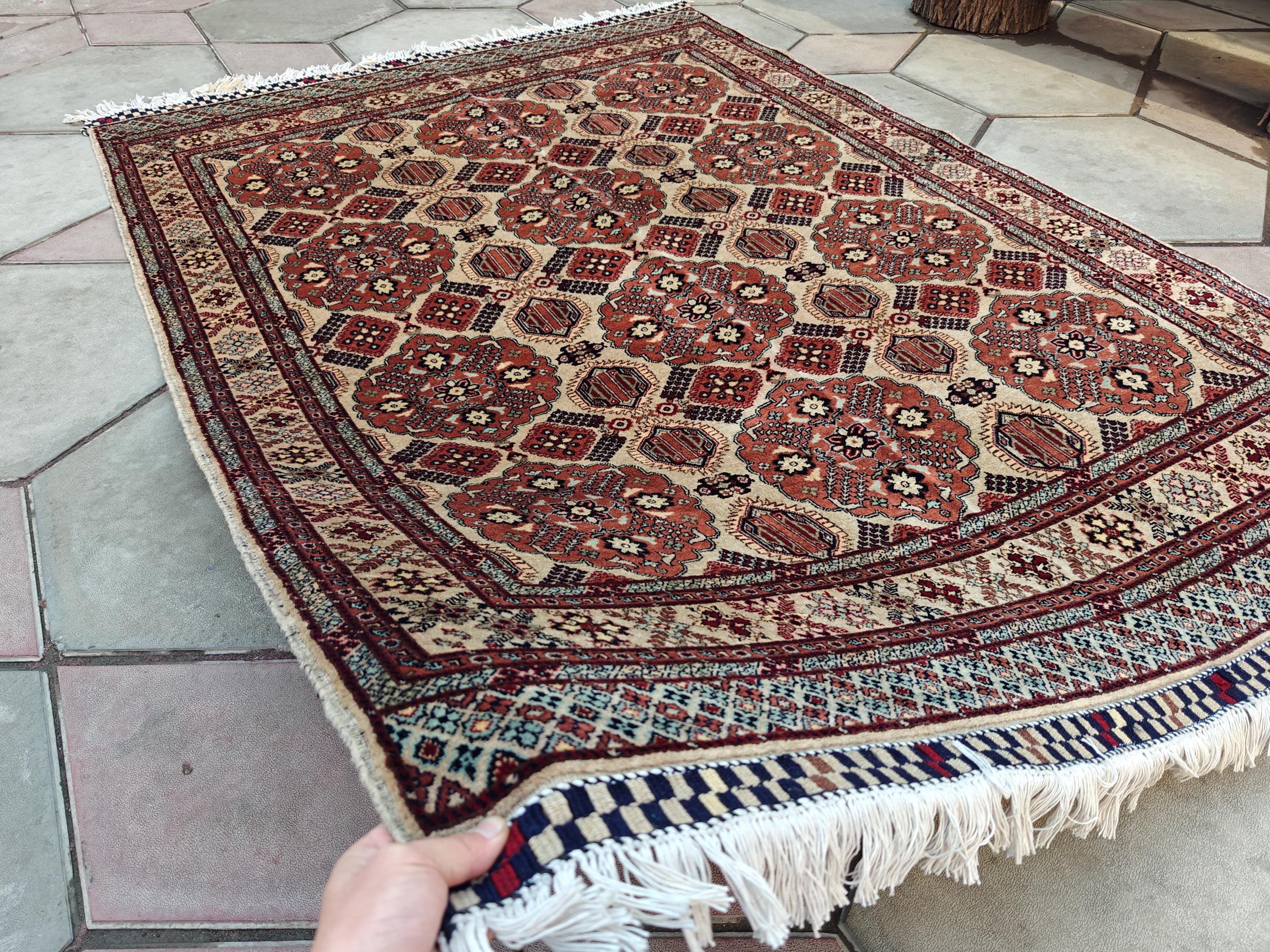 5x7 Handcrafted Saruki Rug Premium Quality, Durable, Stylish Home Décor for Living Room & Bedroom, Entryway, Hallway Rug 4.9x6.5 ft