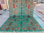 Chobi Rug Floral Pattern - Handwoven Wool Carpet, 7.11 x 5.9 ft, Authentic Persian Area Rug, Living Room Rug, Bedroom Rug, Boho Home Decor