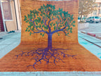 8x6 Handmade Rug with Tree Pattern- Wool Carpet, Unique Nature-Inspired Design, Artisan Crafted, Authentic Area Rug, Home Decor Rug 7.10x5.5
