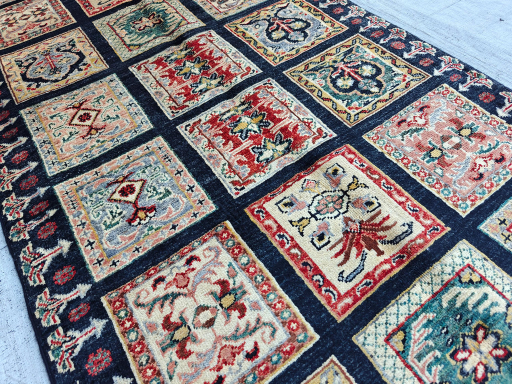 Hallway Handmade Afghan Chobi Runner Rug 6.7x2.9 ft – Natural Dyes, Wool, Oriental Hallway Carpet, Entryway Rug, Narrow Hallway Runner