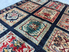 Hallway Handmade Afghan Chobi Runner Rug 6.7x2.9 ft – Natural Dyes, Wool, Oriental Hallway Carpet, Entryway Rug, Narrow Hallway Runner