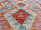 16ft, Handmade Afghan Chobi Kilim Hallway Runner- Boho Entryway Rug, Long Narrow Doorway Rug, Large Area Rug, Natural Wool, Durable 487x81cm