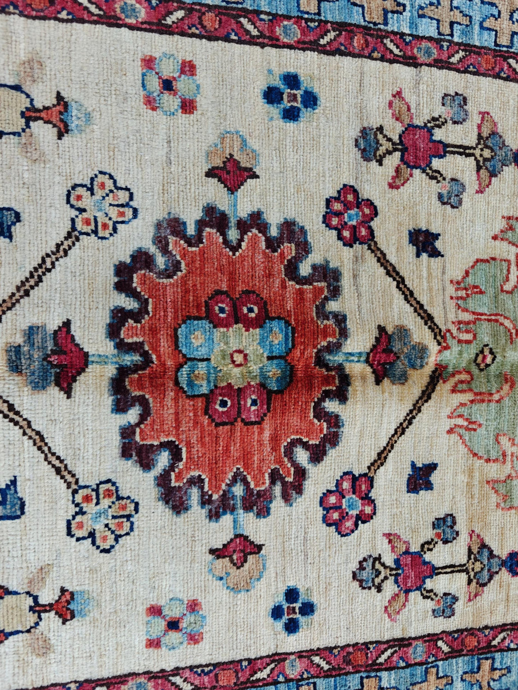 Tribal Chobi Runner 11.6x2.6 ft - Handmade Afghan Wool Rug | Rustic Hallway Carpet | Long Narrow Area Rug, Entryway Rug, Boho Home Decor