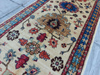 Tribal Chobi Runner 11.6x2.6 ft - Handmade Afghan Wool Rug | Rustic Hallway Carpet | Long Narrow Area Rug, Entryway Rug, Boho Home Decor