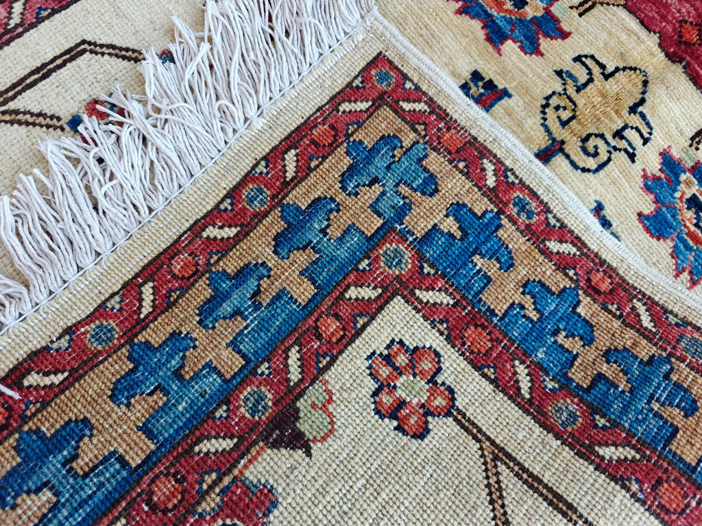 Tribal Chobi Runner 11.6x2.6 ft - Handmade Afghan Wool Rug | Rustic Hallway Carpet | Long Narrow Area Rug, Entryway Rug, Boho Home Decor