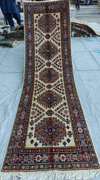 8x2 Hallway Runner- Handmade Chobi Wool Rug, Rustic Hallway Runner, Bohemian Home Decor, Entryway Runner, Narrow Rug, Stair Rug