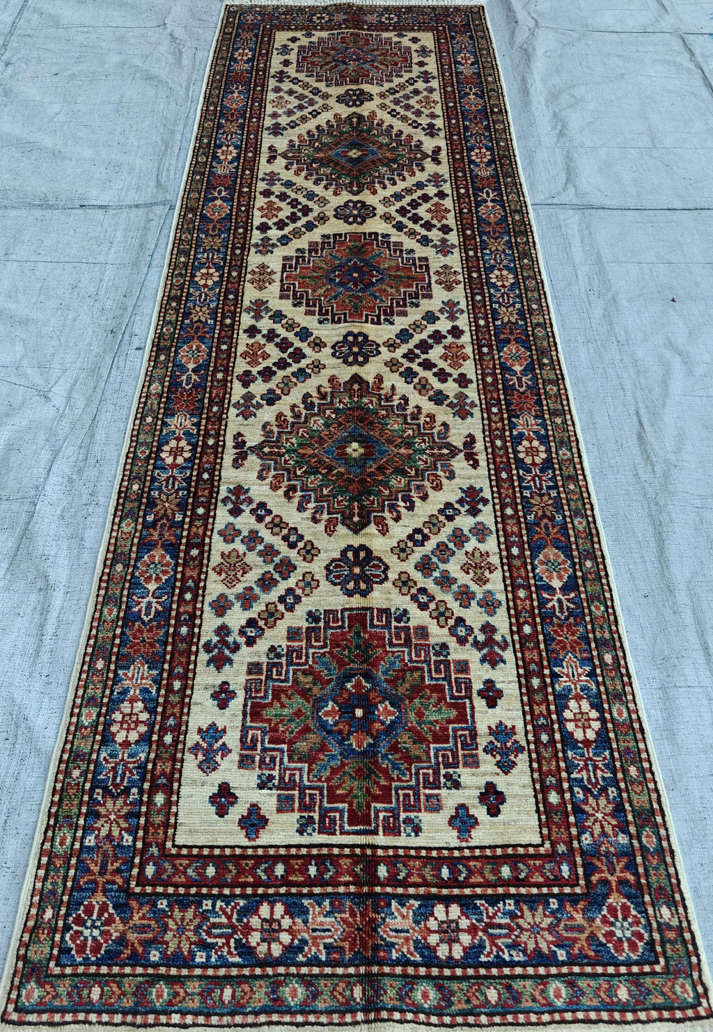 8x2 Hallway Runner- Handmade Chobi Wool Rug, Rustic Hallway Runner, Bohemian Home Decor, Entryway Runner, Narrow Rug, Stair Rug
