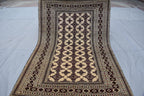 4x6 Antique Zahir Shahi Rug – Authentic Afghan Handmade Carpet | Unique Etsy Find, Rug for Living Room, Hallway Rug, Kitchen Rug 3.9x5.7