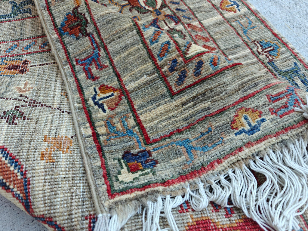 Handmade 9.8x2.7 ft Chobi Runner - Afghan Wool Rug, Tribal Hallway Carpet, Elegant Vintage Decor, Entryway Rug, Long Narrow Rug