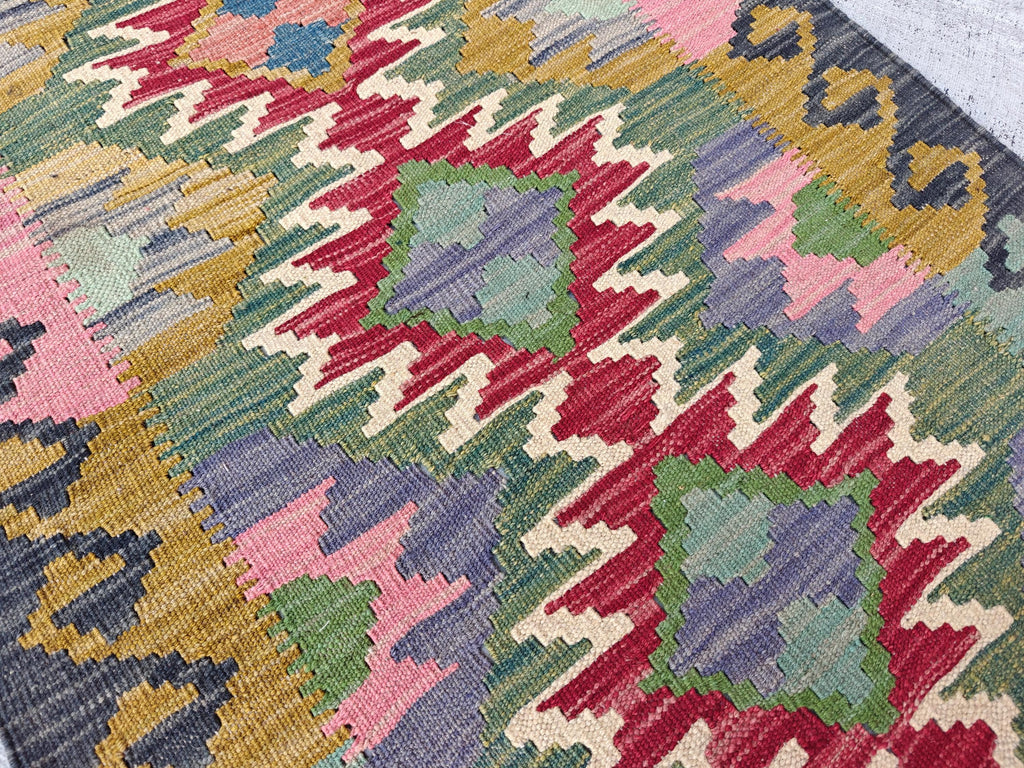 16x3 Handmade Traditional Kilim Afghan Runner, Hallway Runner, Entryway Rug, Long Narrow Rug, Wool Rug, Rugs For Living Room 15.9x2.6