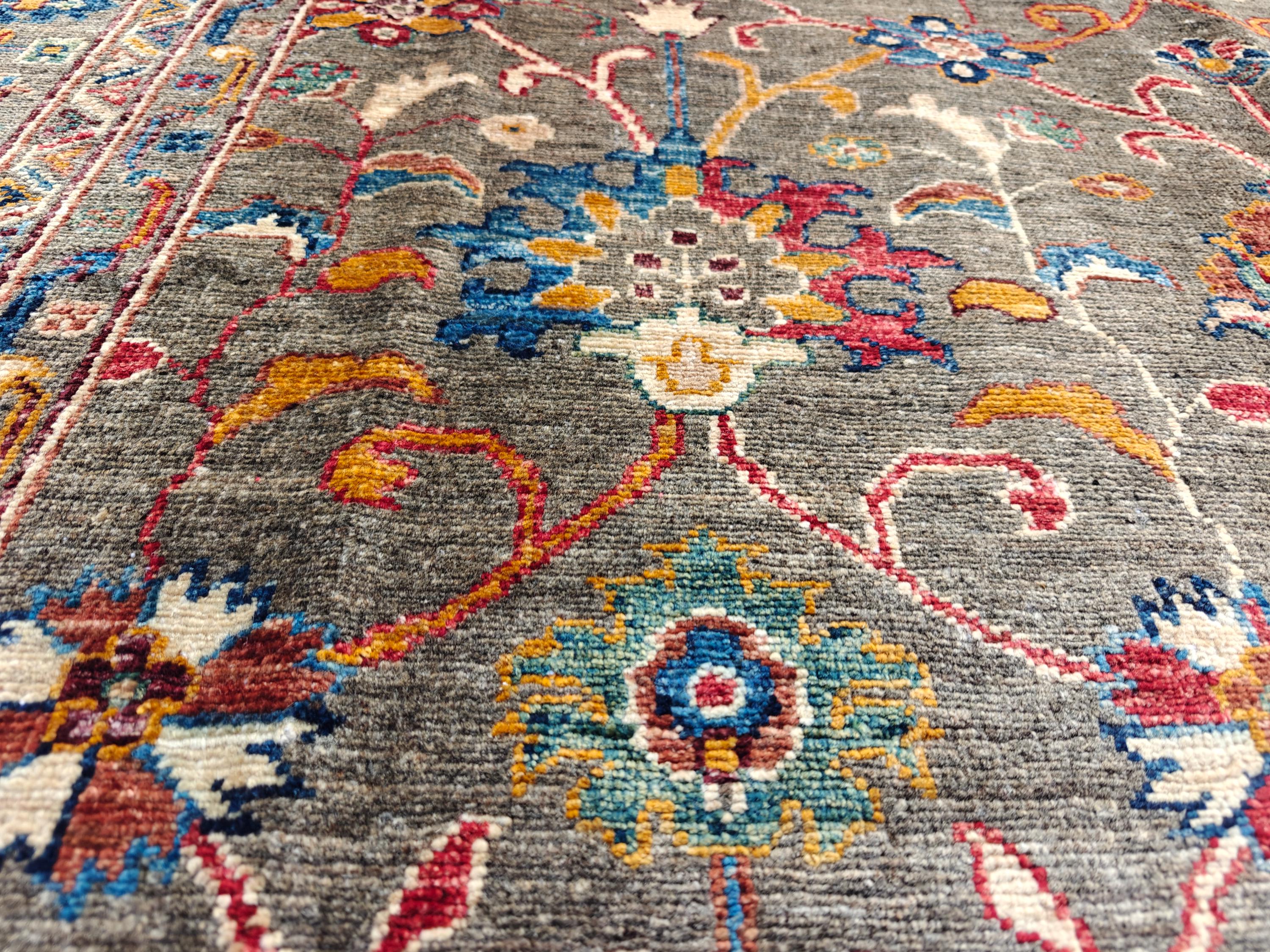 Chobi Rug 8.9x6 ft – Handwoven Persian Carpet with Natural Color Palette and Timeless Elegance, Rugs for Living Room, Bedroom Rug 9x6