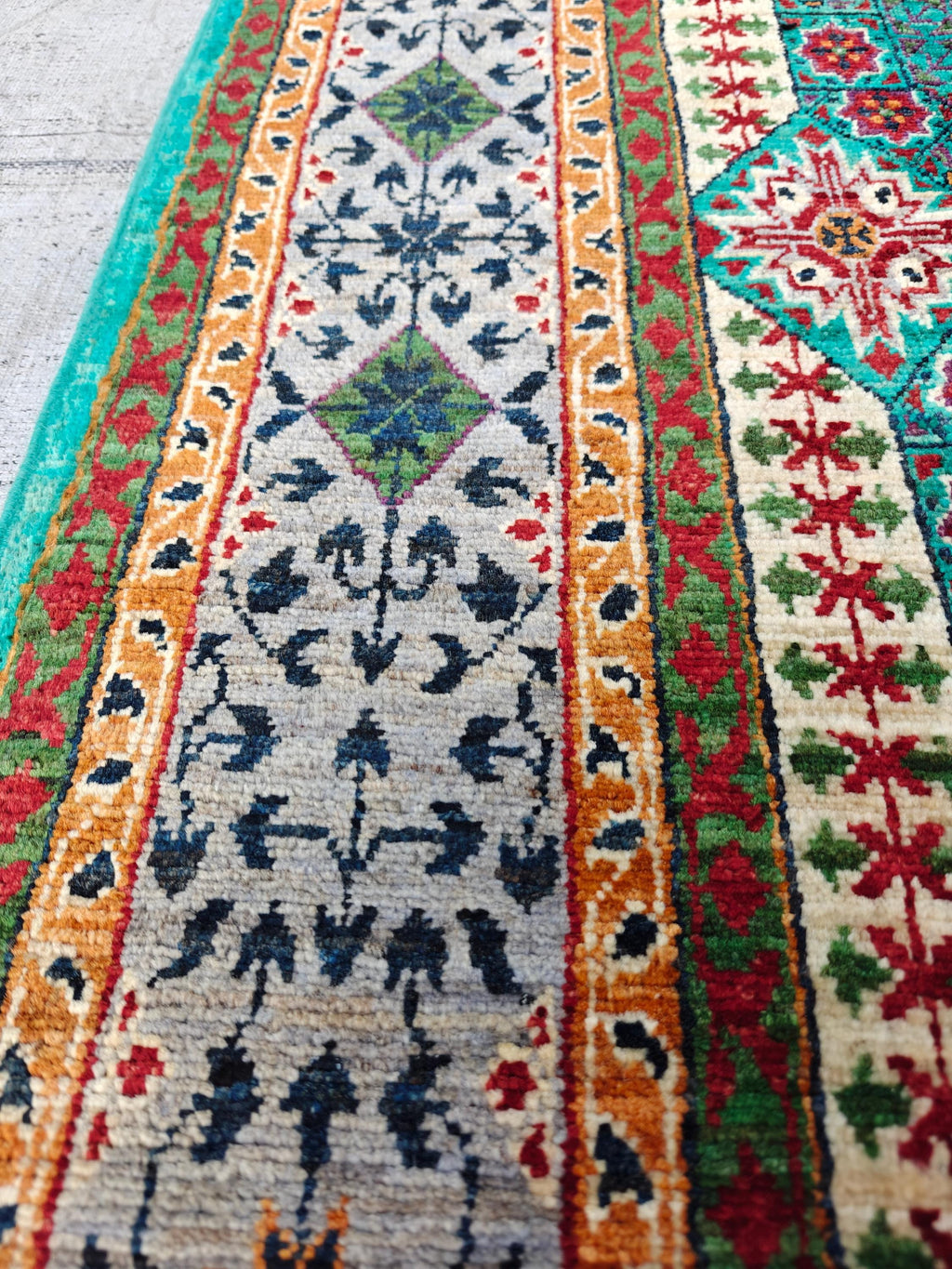 5x8 Mamluk Rug Blue and Silver Colorful Handwoven Persian Carpet with Intricate Design, Bedroom Rug, Rugs For Living Room, 8.5x5 ft