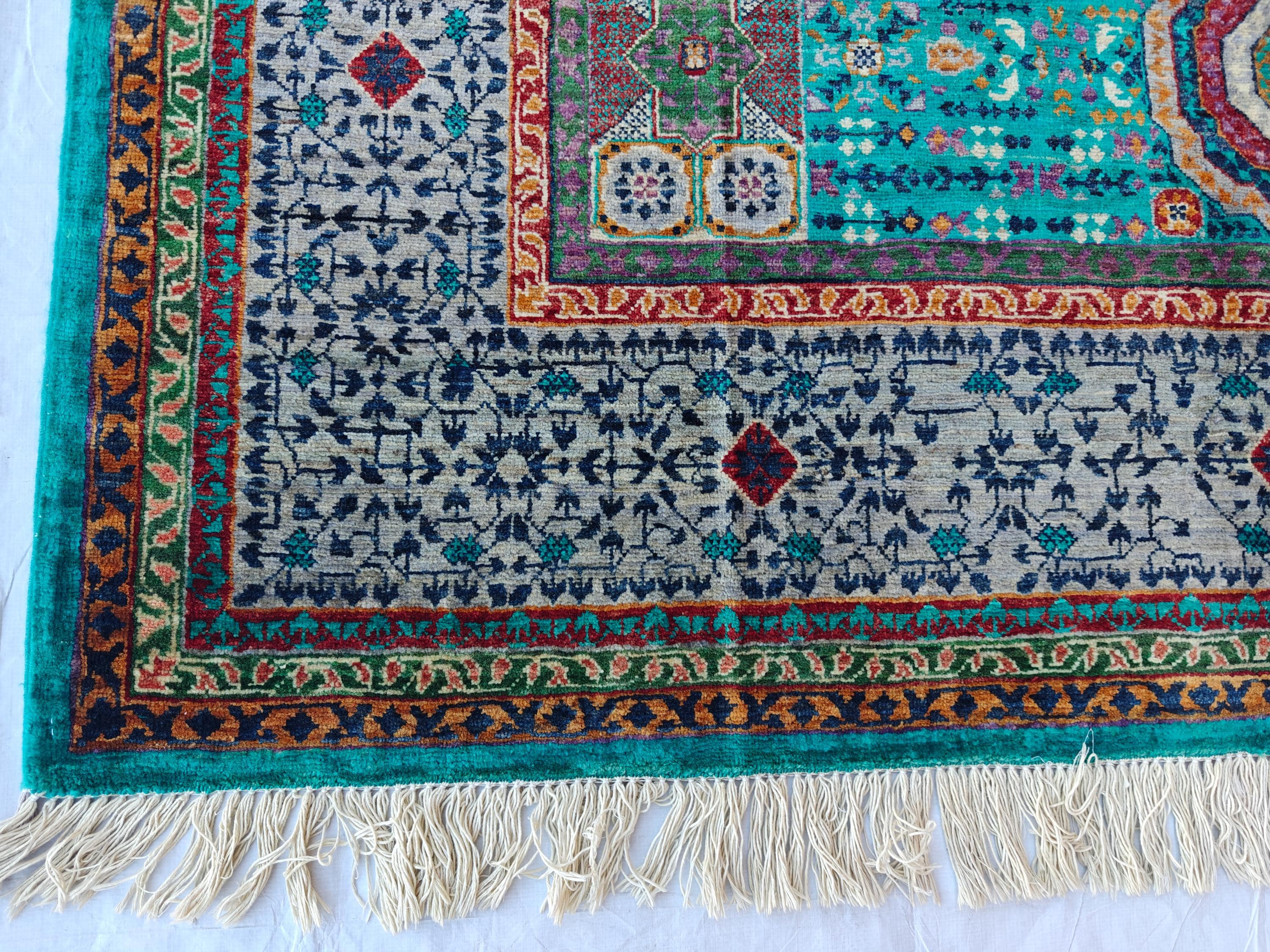6x8 Mamluk Rug–Handwoven Persian Carpet with Intricate Design and Rich Color Palette, Rugs For Living Room, Bedroom Rug 8.2x5.9 ft