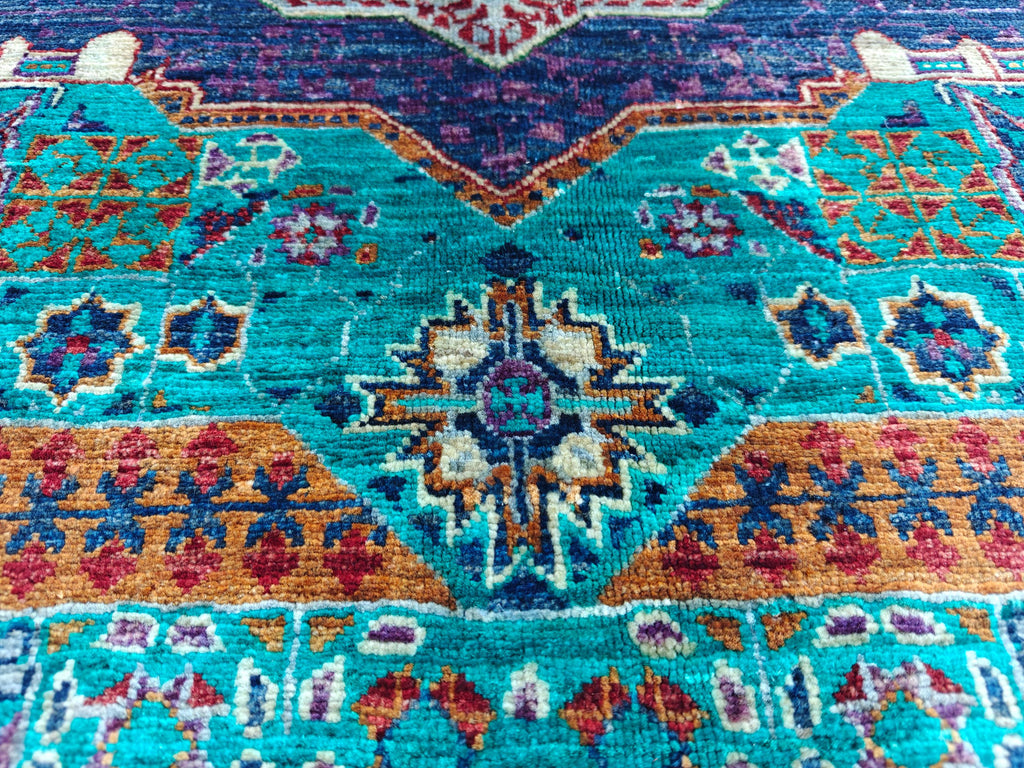 6x8 Mamluk Rug–Handwoven Persian Carpet with Intricate Design and Rich Color Palette, Rugs For Living Room, Bedroom Rug 8.2x5.9 ft