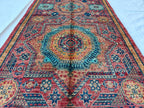 3x10 Authentic Mamluk Runner: Handwoven Artistry & Timeless Elegance 2.7 x 9.9 ft, Hallway Runner, Entryway Brown Rug, Narrow Rug