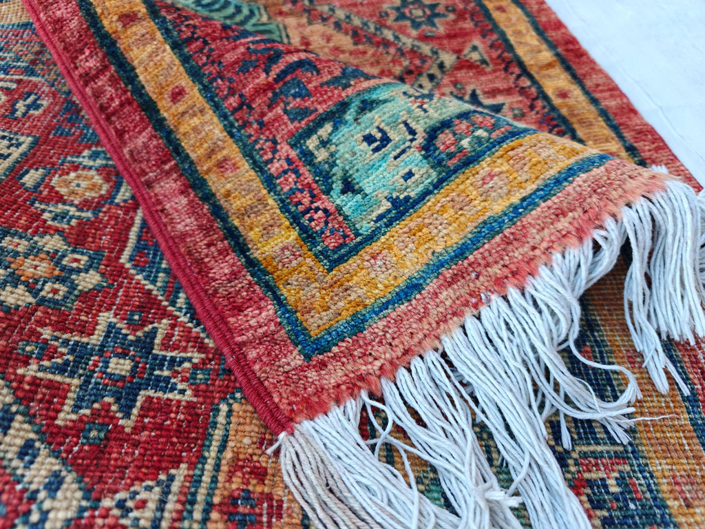 3x10 Authentic Mamluk Runner: Handwoven Artistry & Timeless Elegance 2.7 x 9.9 ft, Hallway Runner, Entryway Brown Rug, Narrow Rug