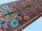3x10 Authentic Mamluk Runner: Handwoven Artistry & Timeless Elegance 2.7 x 9.9 ft, Hallway Runner, Entryway Brown Rug, Narrow Rug