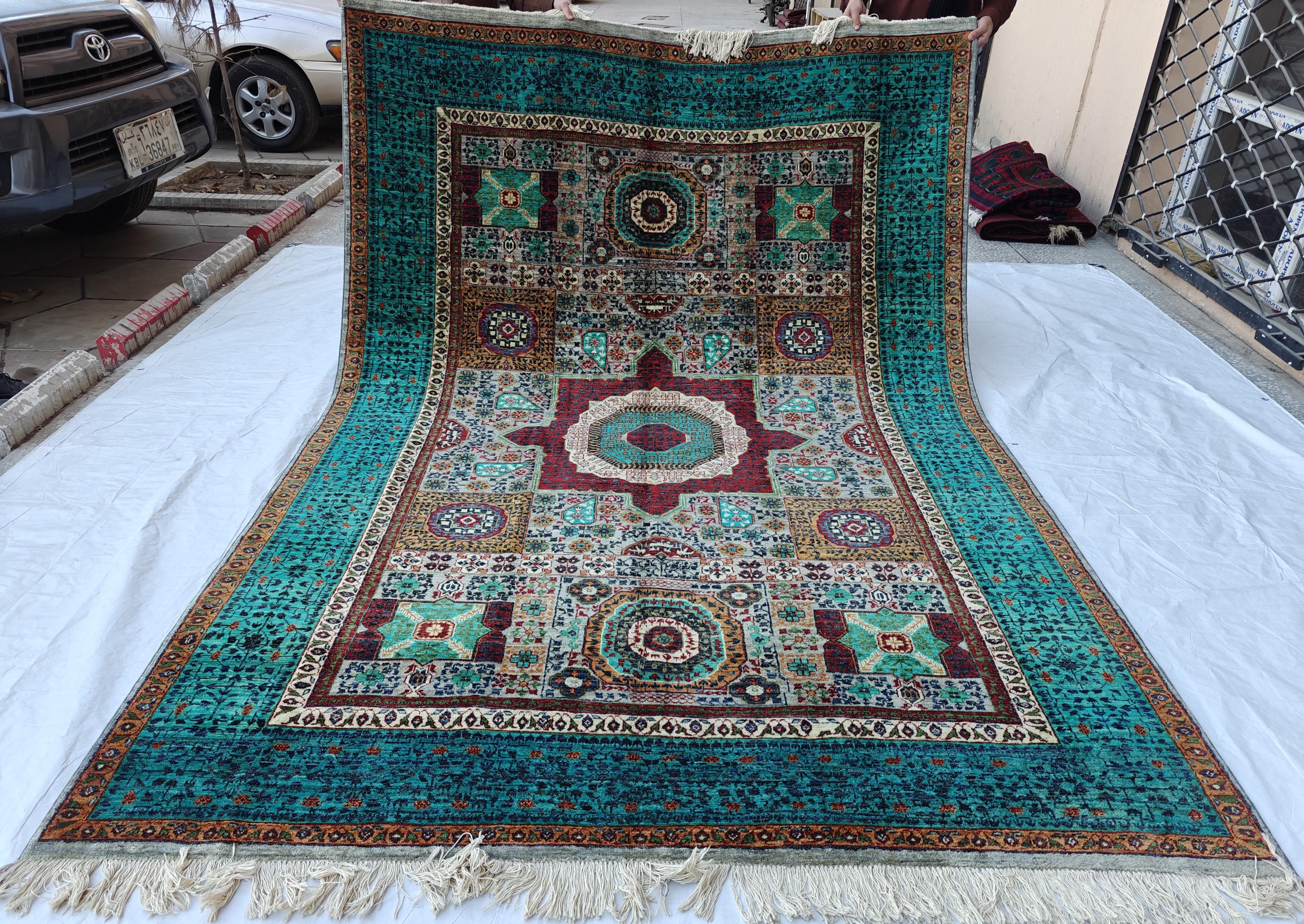 10x7 Stunning Mamluk Rug Traditional Handwoven Craftsmanship & Timeless Elegance, Rugs for Living Room, Bedroom Rug, Office Rug 9.8 x 6.8 ft