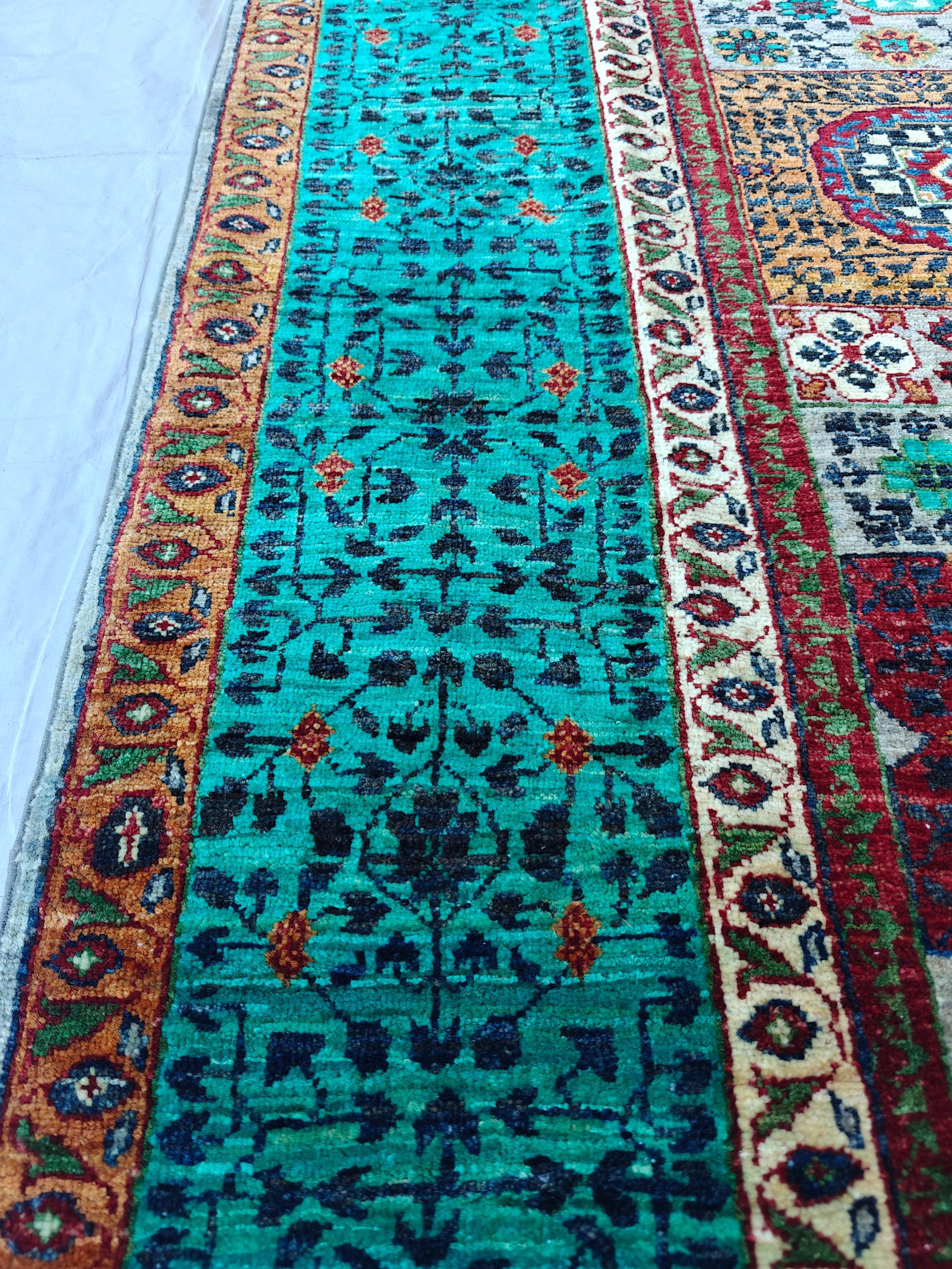 10x7 Stunning Mamluk Rug Traditional Handwoven Craftsmanship & Timeless Elegance, Rugs for Living Room, Bedroom Rug, Office Rug 9.8 x 6.8 ft