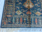 5x3 Authentic Sultani Rug Handwoven Navy Blue Masterpiece with Timeless Design, Rugs for living Room, Entryway Rug, 5x3.3 ft