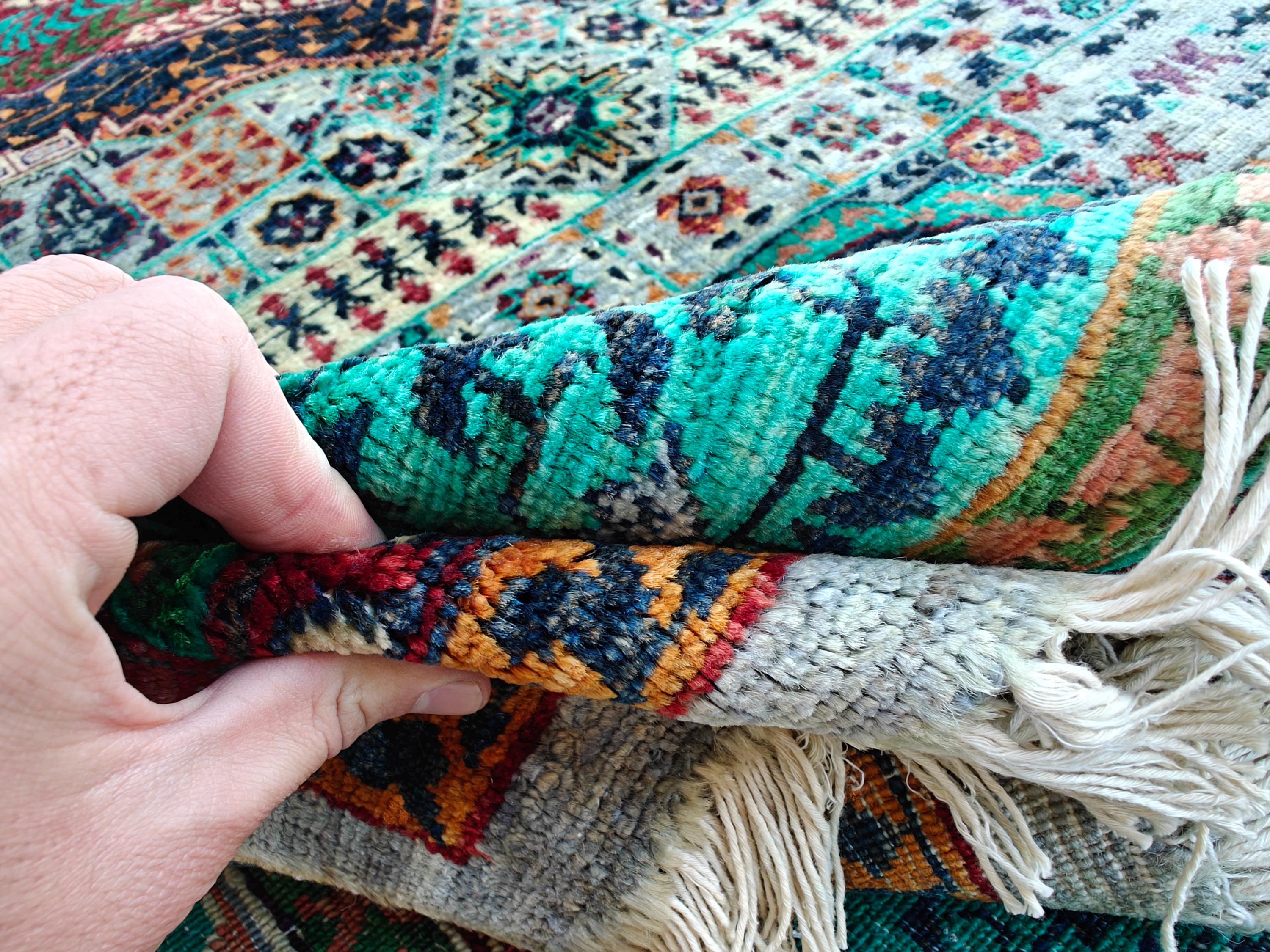 Stunning Mamluk Rug 8.8 x 5.8 ft: Handwoven Masterpiece with Traditional Elegance & Timeless Design, Rugs For Living Room, Bedroom Rug