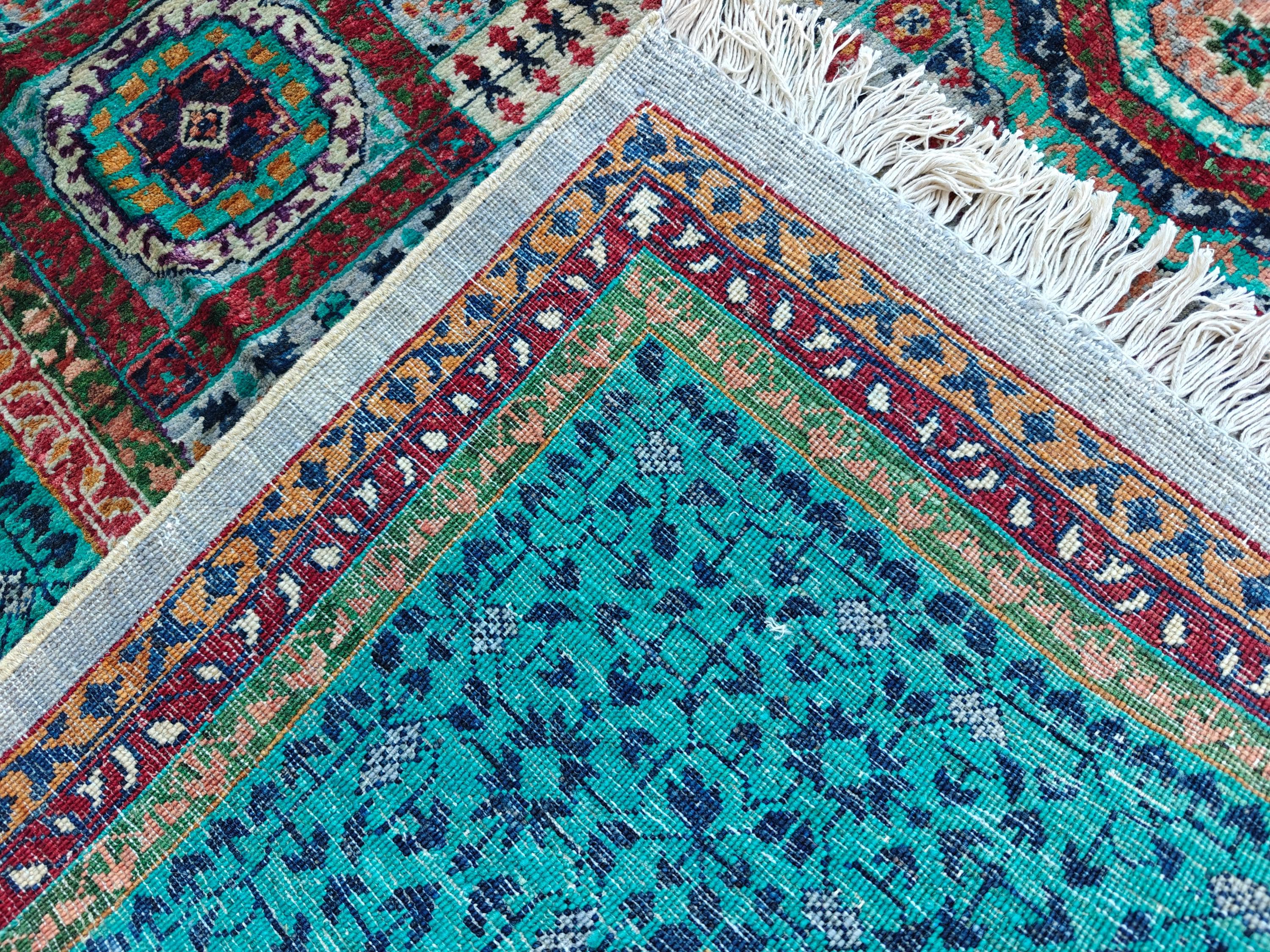 Stunning Mamluk Rug 8.8 x 5.8 ft: Handwoven Masterpiece with Traditional Elegance & Timeless Design, Rugs For Living Room, Bedroom Rug
